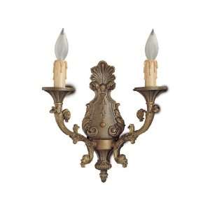   Bronze Bernini 13 Two Lamp Wall Sconce from the Bernini Collection