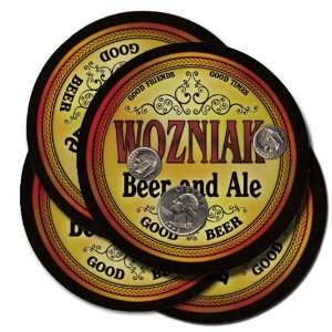  WOZNIAK Family Name Brand Beer & Ale Coasters Everything 