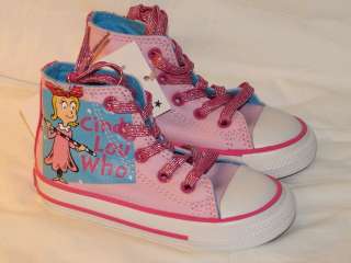   Dr Seuss CINDY LOU WHO Pink High Top Shoes Sz 6, 10 Toddler  
