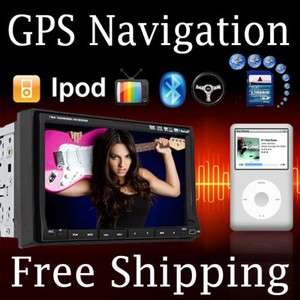 EP 7Car DVD GPS Navigation 2DIN TV IPOOD BLUETOOTH RDS  