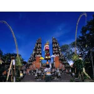  Worshipper Bringing Offering to Pura Pentaran Sasih in 