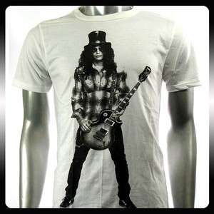 Slash Gun n Roses Rock Band Guitar Music T shirt Sz M Punk  