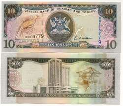 Trinidad and Tobago 10 Dollars 2006 P New UNC  