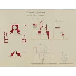  Madrasa of Bibi Khanum,plan,sketch,Samarkand,1865