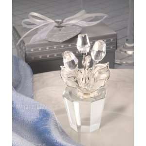 Bridal Shower / Wedding Favors  Choice Crystal Flower Pot Placecard 