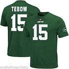 TIM TEBOW AUTHENTIC NEW YORK JETS SHIRT NAME AND NUMBER GREEN MED LG 