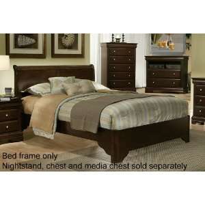  California King Sleigh Bed with Bracket Foot Design in 