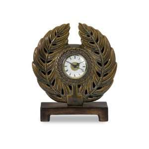  11 Ancient Roman Inspired Table Clock with Pedestal Base 