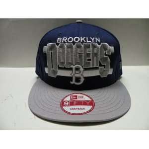  NewEra Brooklyn Dodgers Word Stripe 2 Tone Snapback Cap 