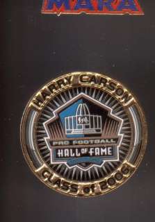 NY Giants Hall of Fame Harry Carson 2006 induction pin  