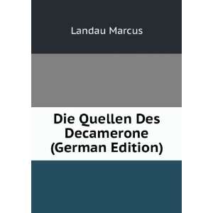 Die Quellen Des Decamerone (German Edition) Landau Marcus Books