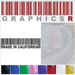   Graphic   Barcode UPC Pride Patriot Made In California CA A560   White