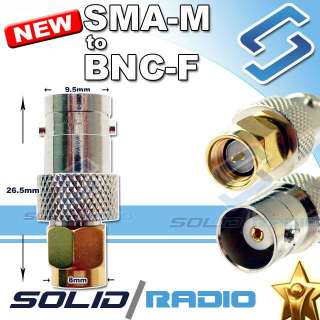 SMA to BNC adaptor for Yaesu VX2R VX3R VX5R VX6R VX7R  