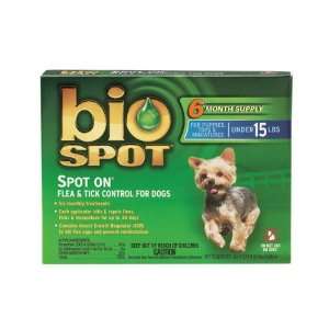  Bio Spot Spot On for Dogs under 15 lbs., 6 Month Supply 