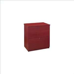   Bestar 2 Drawer Lateral Wood File Cabinet in Bordeaux