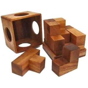  Soma Cube (Large) Brain Teaser Wooden Puzzle Toys & Games