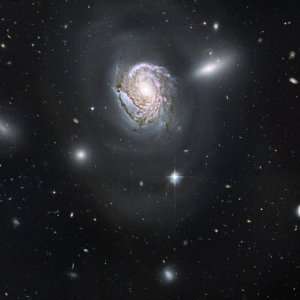  Galaxy NGC 4911 Located Deep Within the Coma Cluster of Galaxies 