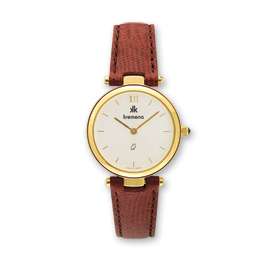 Ladies Kremena Gold Plated Case White Dial Swiss Watch  