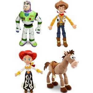 Plush 4 Doll Gift Set Including 17 Buzz Lightyear, 18 Sheriff Woody 