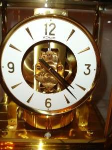 VTG JAEGER LE COULTRE ATMOS PERPETUAL MOTION 528 8 BRASS & GLASS ART 