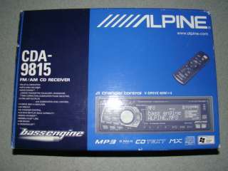 ALPINE COMPETITION SQ FLAGSHIP CAR CD//XM APPLE IPOD PLAYER STEREO 