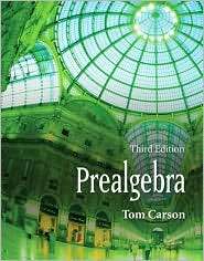 Prealgebra, (032149993X), Tom Carson, Textbooks   