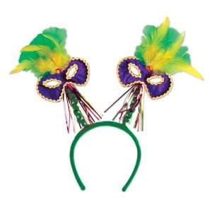   Gras Mask w/Feathers Boppers Case Pack 48   682087