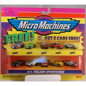  1997 Micro Machines Bonus Pack #11 Italian Sportsters 