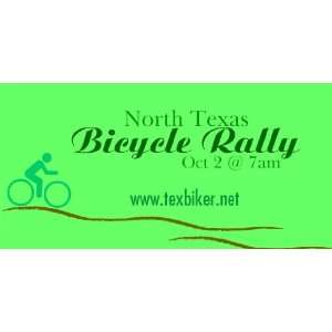    3x6 Vinyl Banner   North Texas Bicycle Rally 