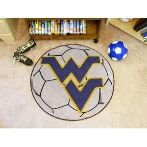  West Virginia Soccer Ball Rug 29 diameter Sports 