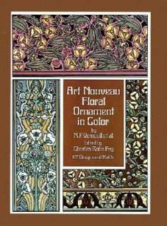   Art Nouveau Floral Patterns and Stencil Designs in 
