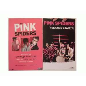  The Pink Spiders 2 Sided Poster Teenage Graffiti 