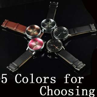 Elegant SINOBI Glass Colorful Dial Men Lady Wrist Watch  