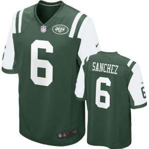  Mark Sanchez Youth Jersey Home Green Game Replica #6 Nike 