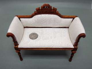 Miniature couch for barbie or 16 scale doll  