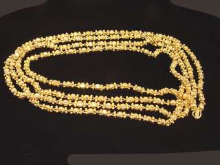 22K Solid Yellow Gold 55 Bead Chain 69.3 Grams NOW REDUCED IN 