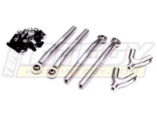 Integy Silver Aluminum Upper Y Arms for Axial SCX 10  