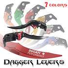 Adjustable Dagger Levers With Performance Logo 1999 2002 Ducati 748 