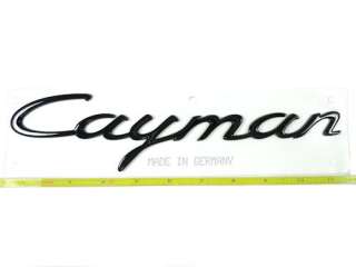 PORSCHE Cayman R Cayman Emblem   Black NEW GENUINE  