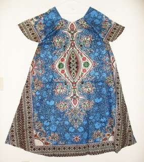 RETRO Hippie Boho Gypsy Xanadu Dashiki Dress All Colors  