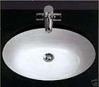 Smooth Oval Stone Undermount Sink Bathroom Sinks  