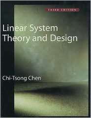   and Design, (0195117778), Chi Tsong Chen, Textbooks   