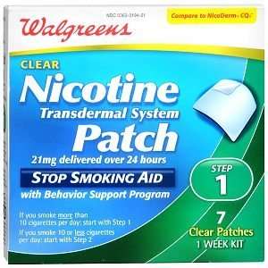   Nicotine Clear Patch Step One 21Mg, 7 ea Health 
