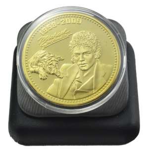 24K Gold Plated Commemorative Michael Jackson Coin Collectible  