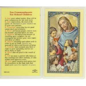  Ten Commandments   School Kids Holy Card (800 143)   10 