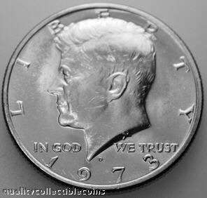Kennedy Half Dollar 1973 D Uncirculated  