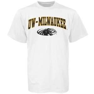  Wisconsin Milwaukee Panthers White Bare Essentials T shirt 