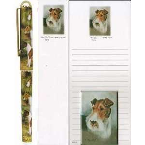  Wirehaired Fox Terrier Pen and Stationery Gift Pack 