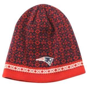  New England Patriots Fashion Winter Knit Beanie   Red 