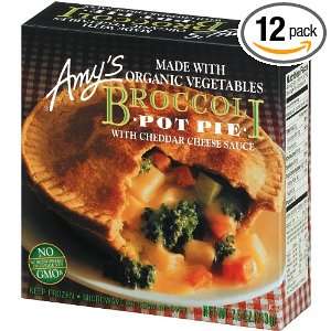 Amys Broccoli Pot Pie, Organic, 7.5 Ounce Boxes (Pack of 12)  